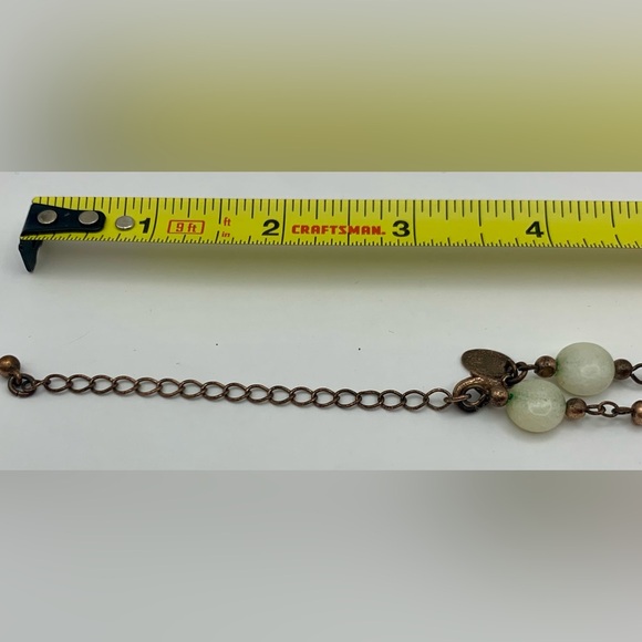 Lia Sophia Polished Mahogany Obsidian Stone Necklace, Quartz, & Rose Gold Beads - Picture 5 of 5